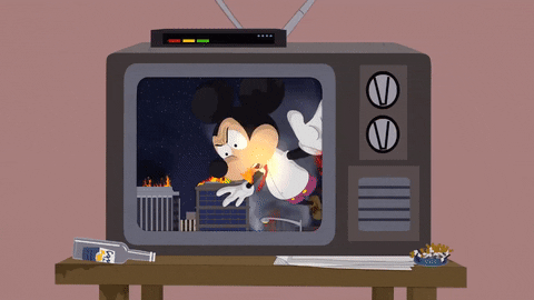 mickey floating GIF by South Park 