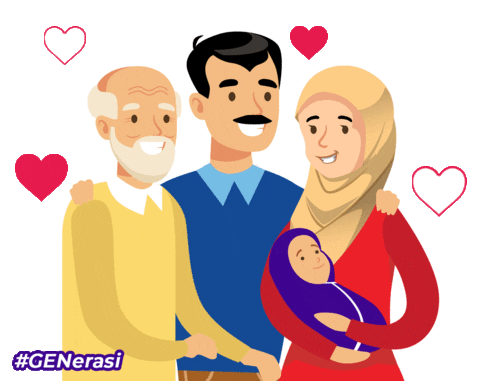 Family Love Sticker by Great Eastern Takaful