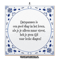 Humor Stress Sticker by Tegelspreuken.nl