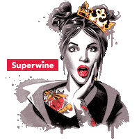 Superwine omg wine crown princess Sticker