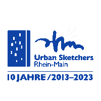 Orangeblue Urbansketching Sticker