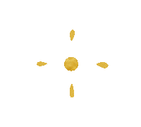 EnjayPackaging gold cake round square Sticker