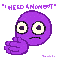 characterhub i need a moment a moment need a moment characterhub Sticker