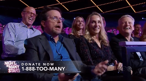 michael j fox GIF by Night of Too Many Stars HBO