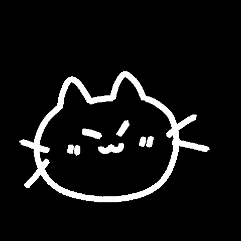 lucygooseyart giphygifmaker anime cat kawaii GIF