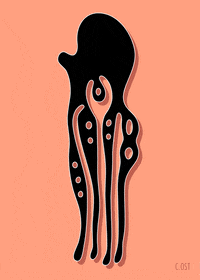 Black And White Art GIF