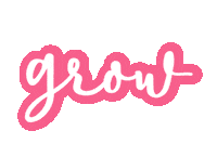 Botanopia_ grow growing botanpia grow pink Sticker