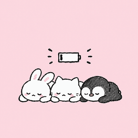 Tired Good Night GIF by tururi