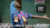 Blue Hair Hello GIF by BET Plus