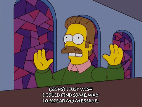 Episode 8 Flanders Praying GIF by The Simpsons