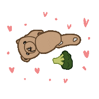 Teddy Broccoli Sticker