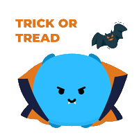 Trick Or Treat Halloween Sticker by Bookly