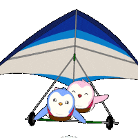 Flying I Love You Sticker by Pudgy Penguins