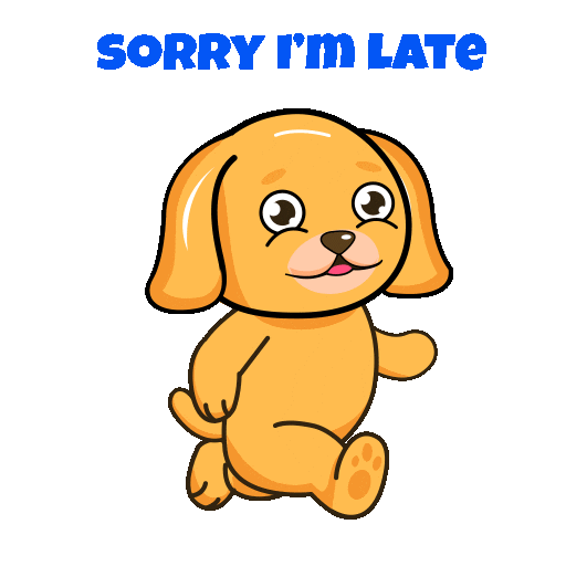 Running Late On My Way Sticker by JPedicini