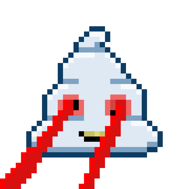 Pixel Shitting Sticker by Poopies.io
