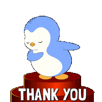 Thank You So Much Sticker by Pudgy Penguins
