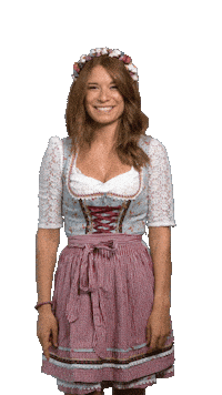 Girl Showing Sticker by Dirndllove