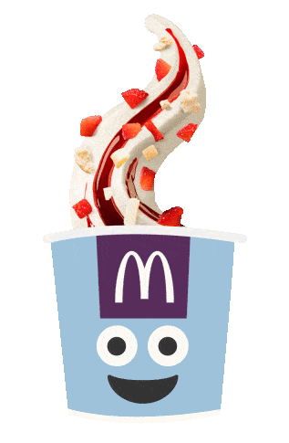 mcdonalds flurry Sticker by McDonald's Belgium