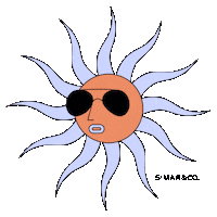 simarandco sun sunglass gafasdesol simarandco Sticker