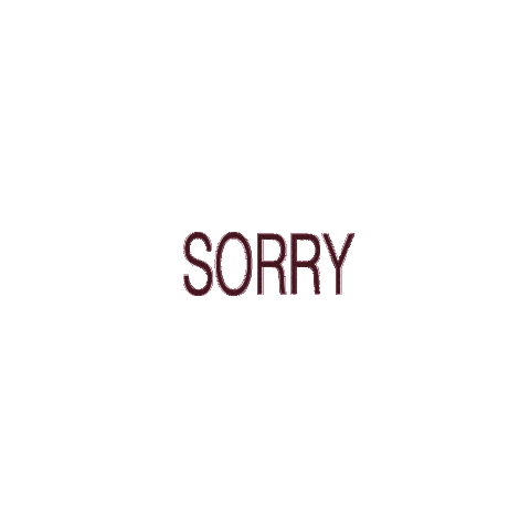 Sorry Text Sticker