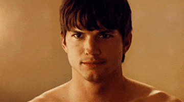Ashton Kutcher Smile GIF
