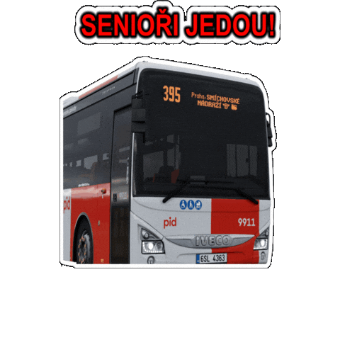giphygifmaker bus autobus pid 395 Sticker