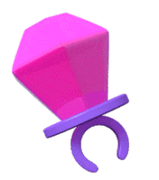 Pink 3D Sticker by cecy meade