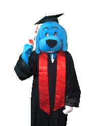 Dog Celebration Sticker by accadis Hochschule