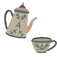 Tea Time Sticker by Mandalasparaelalma