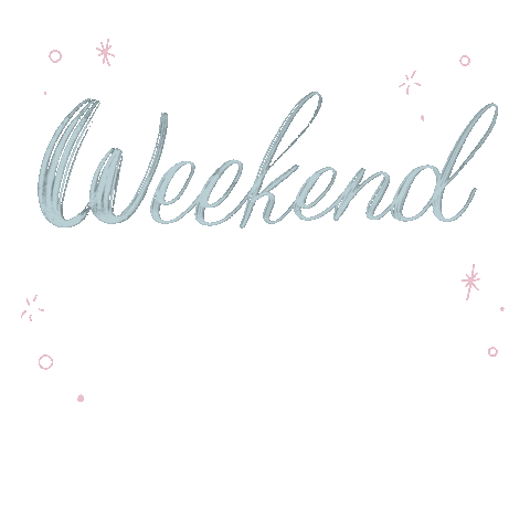 Weekend Lettering Sticker