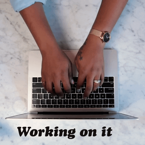 mailchimp work working type typing GIF