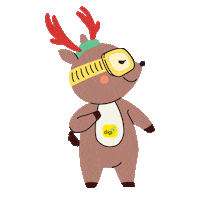 Christmas Squirrel Sticker by Digi