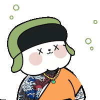 Drunk What Happened Sticker by Kanpai Pandas