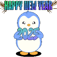 New Year Penguin Sticker by Pudgy Penguins