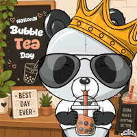 Bubble Tea GIF by PandaPals