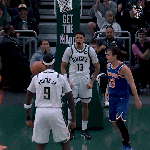Nba Yell GIF by Milwaukee Bucks