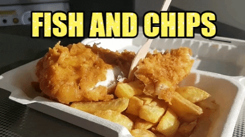 Stargazy giphygifmaker fish chips cornwall GIF