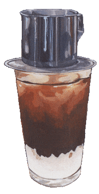 Coffee Drink Sticker by haenaillust