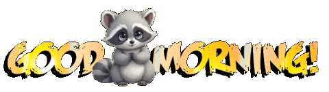 Good Morning Fox Sticker