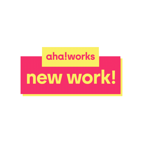 ahaworks giphygifmaker moments aha works Sticker