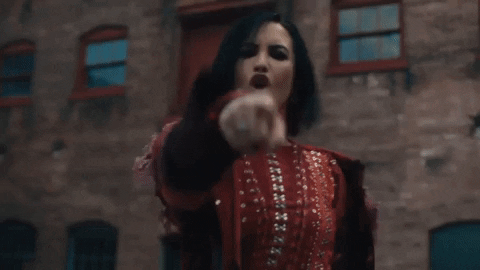 Rock Yell GIF by Demi Lovato