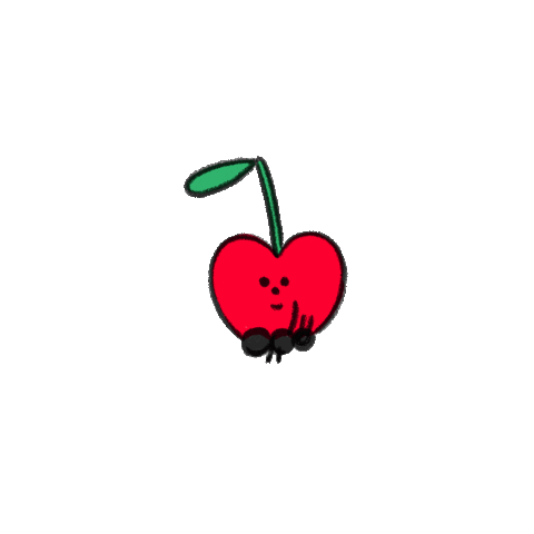 hollidaystclair worm bee cherry love me not Sticker