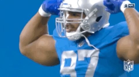 Flexing Detroit Lions GIF by NFL