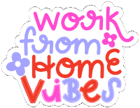 Working Work From Home Sticker