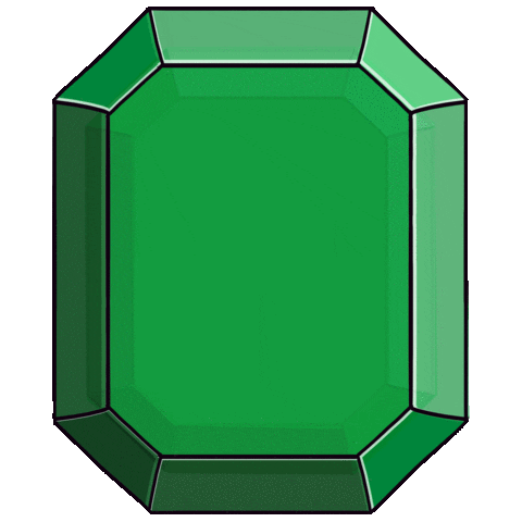 claudiavlo green verde gem gems Sticker