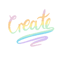 Snail_Scribbles rainbow creative calligraphy create Sticker