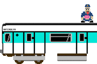 Metro Tube Sticker by Art'cade