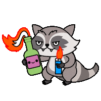 Fire Trash Sticker by 100% Soft