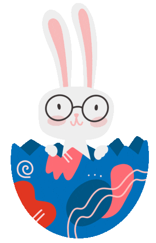 Easter Bunny Sticker by PokaDesign