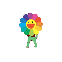 Happy Flower Power Sticker by Miguelgarest